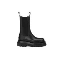 ราคา หนัง Martin Boots ผู้หญิง Chelsea Boot ฤดูใบไม้ร่วง ฤดูหนาว แฟชั่นหนาขนเรียงรายลูกวัวรองเท้าบูทสูง สไตล์อังกฤษ พื้นรองเท้ายาง (22510290138)