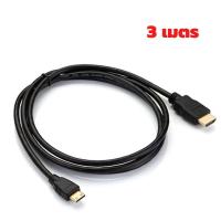 ราคา HDMI to Mini HDMI Cable สาย HDMI to Mini HDMI รองรับการต่อกล้อง DSLR เพื่อแสดงผลที่หน้าจอ คอมพิวเตอร์ TV และ โปรเจคเตอร์ (11789552265)