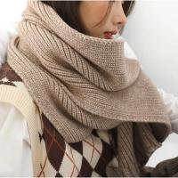 ราคา ผ้าพันคอกันหนาว ไหมพรมถักหนาผืนใหญ่หนานุ่ม เกรดhi end (20889006962)