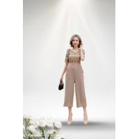 ราคา BELLA Jumpsuit JL43 จั้มสูทลูกไม้ ลูกไม้ลายมงกุฎ ขา 7ส่วน the crown M34 38 ชุดผู้หญิง ชุดออกงานหรูๆ ชุดทำงาน (17183654764)