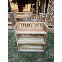 ราคา ชั้นวางของไม้สัก ชั้นวางหนังสือ ชั้นรองเท้า (22835903035)