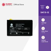 ราคา SUNNY เเบตเตอรี่เเห้ง SLA 12V 7 5Ah รุ่น SN7 5 12 Battery Sealed Lead Acid เหมาะสำหรับไฟสำรองฉุกเฉิน UPS ระบบเตือนภัย (3787942805)