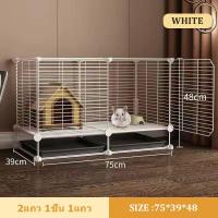 ราคา สินค้าอยู่ในไทย พร้อมส่ง ตาข่ายเหล็กเข้ารหัส75 39 48CM กรงกระต่าย กรงกระรอก กรงนกเขาใหญ่ กรงนกแก้ว กรงชูก้าไรเดอ กรงนกหงส์หยก บ้านแม (16551833136)