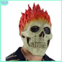 ราคา Horror Halloween Ghost Rider Mask For Bar Party Cosplay Costume Wigs Masks (22719847938)