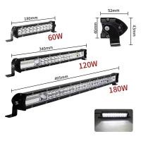 ราคา ไฟ LED Bar สำหรับรถบรรทุก4X4ไฟแถวรถตู้รถกระบะ SUV 60W 120W 180W 240W LED Work Light Spotlight ไฟขับรถ12V 24V (13382370720)