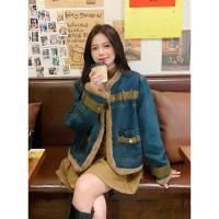 ราคา แจ็กเก็ตยีนส์แท้แต่งขนFUR สีน้ำตาลสวยเก๋ (23182574024)