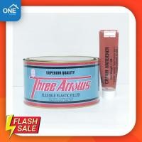 ราคา สีโป้วแดง สีโป้ว 3 ศร สีโป๊วรถยนต์สามศร Three Arrows สีโป้วเหล็ก สีโป๊วแดง พร้อมนำ้ยา ขนาด 1 กิโลกรัม ลบรอยขีดข่วน น้ำยาลบรอยรถยนต์ ครีมขัดสีรถ น้ำยาลบรอย ครีมลบรอย (20889078257)
