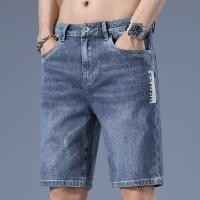 ราคา MAYCHEER Celana Pendek Denim ผู้ชายยืดบางกางเกงขาสั้นลำลองและกางเกงอเนกประสงค์ (22361768796)