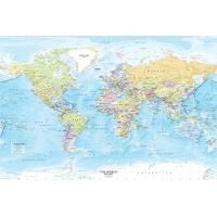ราคา โปสเตอร์แผนที่โลกขนาดใหญ่x detailed World Wall mapแผนที่ติดผนังของโลกโปสเตอร์Non laminated World MapจากAcademia Maps (3957000624)