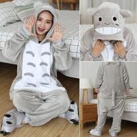 ราคา Kigurumi Totoro ชุดจั๊มสูทลายการ์ตูนผู้หญิงผู้ชายจั๊มสูทชุดนอนสัตว์ลายยีราฟกบวัวน่ารักสติช (20267628033)