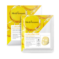 ราคา MediAnswer แท้พร้อมส่ง MediAnswer Vita Collagen Mask กระจ่างใส 1 กล่อง 5 แผ่น (22452087278)