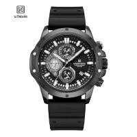 ราคา NAVIFORCE กีฬานาฬิกาสําหรับชายทหารกันน้ําควอตซ์ Chronograph คุณภาพสูงชายสายยางนาฬิกาข้อมือ Reloj Hombre (23247007945)