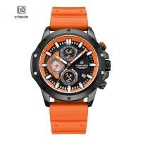 ราคา NAVIFORCE กีฬานาฬิกาสําหรับชายทหารกันน้ําควอตซ์ Chronograph คุณภาพสูงชายสายยางนาฬิกาข้อมือ Reloj Hombre (23247007942)