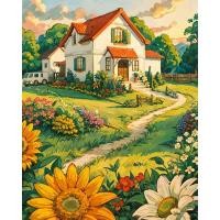 ราคา SDOYUNO ภาพวาดตกแต่งโดยตัวเลขภาพวาดสีอะคริลิคภาพวาดทิวทัศน์เขตข้อมูลดอกไม้ภาพวาดภายในของขวัญส่วนบุคคล (20085974893)