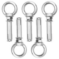 ราคา 5Pcs M8 x 60mm Expansion Bolt Anchor Bolt 304 Stainless Steel Ring Lifting Anchor Eye Bolt Expansion Eyebolt (17070656398)