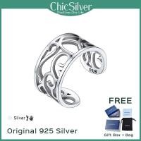 ราคา ChicSilver 925แหวนเงินแท้นิ้วเท้าเซลติกปมแหวนนิ้วเท้าปรับได้ผู้หญิงเครื่องประดับชายหาดเท้า (13493304067)
