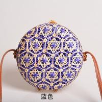 ราคา Aliexpress กระเป๋าสะพายหวายทำมือทรงกลมมีดอกไม้ไผ่สานหวาย8Pu 20 (17733593771)