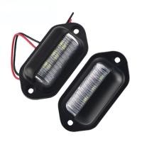 ราคา 1 2ชิ้น6หลอด LED ไฟส่องทะเบียนรถป้ายทะเบียนรถ SUV RV ไฟท้ายรถพ่วงเรือรถตู้กล่องใส่ของบรรทุกมารยาท Lampfdhgf (19988889936)