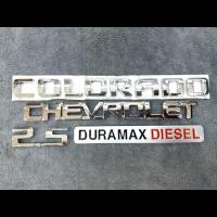 ราคา ชุดโลโก้ท้าย chevrolet colorado 2 5 duramax ยกชุด 4 ชิ้น (11690817804)