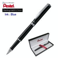 ราคา Pentel ปากกาโรลเลอร์บอล หมึกเจล เพนเทล รุ่น Sterling K611 0 7mm ด้ามสีดำ (3513790158)