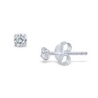 ราคา Mizuchol ต่างหูเงินแท้ ประดับเพชร crystal Diamond Earrings 6mm (19677179348)