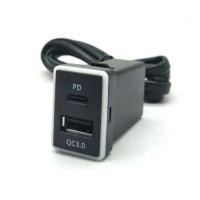 ราคา USB ชาร์จ PD Charge เบ้า ตรงรุ่น Toyota revo Fortuner QC3 แบบ Y socket และ FuseTab ตรงรุ่น Toyota Mitsubishi รุ่นใหม่ล่าสุด (22516214453)