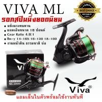 ราคา รอกสปิน ยอดนิยม VIVA รุ่น ML รอกตกปลาสปินนิ่ง ขนาด4000 แถมเอ็น ขนาด 16 ปอนด์ พร้อมใช้งาน (14432179485)