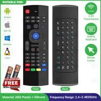 ราคา MX3 2 4G USB WIRELESS AIRMOUSE KEYBOARD REMOTE USB ANDROID SMART TV PROJECTOR HTPC CCTV Google Voice LongTV (23054078327)