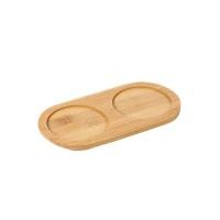 ราคา Factory direct Wooden Soap Dispenser Tray 2 3 Holes Bathroom Kitchen Counter Storage Tray For Jewelry Dispenser Candle Spice Holder (22856948004)