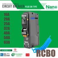 ราคา Nano RCBO กันดูด 1P 16A 32A 40A 50A 63A ค่ากระแส 6KA และ 10KA 30ma เมนกันดูด ปลั๊กออน เมนกันดูด NR1C (22068117874)