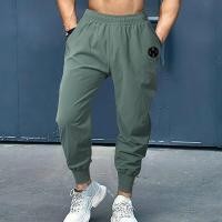 ราคา ยี่ห้อใหม่ Mens แฟชั่นการฝึกอบรม Joggers กางเกงลำลองกีฬาฟิตเนส Skinny กางเกงวอร์มยิมสีดำ Jogger กางเกงแทร็ค (9286275690)
