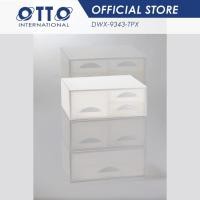 ราคา OTTO กล่องลิ้นชัก 3 ช่อง ลิ้นชักเก็บของพลาสติก แบบใสพิเศษ (1391616502)