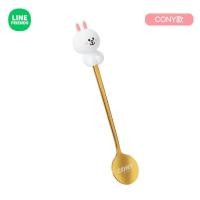 ราคา ไลน์เพื่อนแท้ 100 Line Friends เสิร์ฟแวร์ ช้อนสแตนเลส 304 ครัวเรือนช้อนกาแฟขนมหวาน BROWN CONY LFB45 (21631391575)