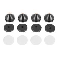 ราคา 1 Sets Speaker Loudspeaker Spikes Stand Feets Audio Speaker Repair Parts Turntable DIY Speaker Stand Shock Pin Nails and Pads Accessories (23044539348)