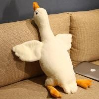 ราคา 160Cm Simulation Big Wings Duck Plush Long Pillow Toy Soft Stuffed Giant Bird Cuddly Wild Goose Doll For Kids Birthday Gift (20018896758)
