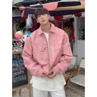 ราคา American Retro PU เสื้อแจ็คเก็ตหนัง ผู้ชาย หลวม นักบินสั้น เสื้อโค้ท เสื้อผ้ามอเตอร์ไซค์สุดเท่ ฤดูใบไม้ผลิ ฤดูใบไม้ร่วง แจ๊กเก็ต ซิป ตกแต่ง (22911423208)