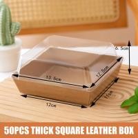 ราคา กล่องเค้ก แพค 50ใบ กล่องใส่แซนวิช กล่องขนม กล่องคราฟ ฝาใส กล่องใส่ขนม กล่องกระดาษฝาใส กล่องเค้กฝาใส กล่องขนมฝาใส (23135797747)