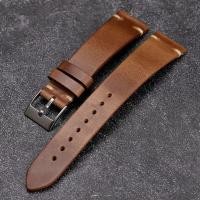 ราคา Handmade Ultra Thin ของแท้ หนัง นาฬิกาสําหรับโบราณ Seiko งานฝีมือ Water Ghost 18 19 20 22 มม ความหนาปานกลาง (11988246331)