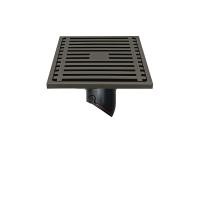 ราคา Thick Stainless Steel Gray Square Straight Floor Drain Bathroom Shower Room Dry Area Large Drainage Deodorant Floor Drain (21930082405)