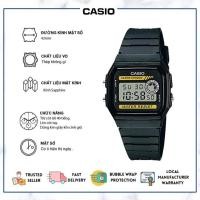 ราคา Casio watch นาฬิกา casio นาฬิกา ผู้ชาย นาฬิกาข้อมือ casio นาฬิกาข้อมือกันน้ำ นาฬิกาดิจิตอล สายเรซิ่น รุ่น F 91W Black (22480368795)