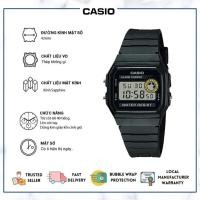 ราคา Casio watch นาฬิกา casio นาฬิกา ผู้ชาย นาฬิกาข้อมือ casio นาฬิกาข้อมือกันน้ำ นาฬิกาดิจิตอล สายเรซิ่น รุ่น F 91W Black (22480368798)