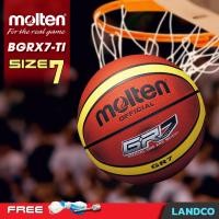 ราคา Molten มอลเท่น ลูกบาสเก็ตบอลยาง บาสเก็ตบอล เบอร์ 7 MOT Basketball RB th BGRX7 TI 520 แถมฟรี เข็มสูบ ตาข่าย (22782082738)