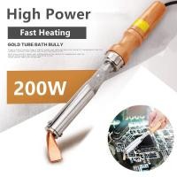 ราคา หัวแร้งบัดกรี 200W 300W 220V หัวแร้งไฟฟ้า Heavy Duty เครื่องเชื่อมเหล็กด้วยปลายทองเหลืองหัวแร้ง (23210950356)