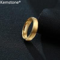 ราคา Kemstone แหวนแฟชั่นสำหรับผู้ชายเคลือบเงินสีดำขนาด5มม แหวนทังสเตนขนาด6ถึง12 (10950735905)
