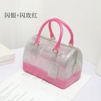 ราคา Macaron สีแฟชั่น Jelly Pack กระเป๋าสะพาย Casual Zipper ปิดหมอนรูปร่างกระเป๋าถือผู้หญิงขนาดเล็ก (22267011051)