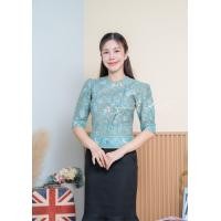 ราคา เสื้อผ้าปาเต๊ะอินโด เนื้อผ้านิ่มละมุน แขนสามส่วน ใส่แล้วดูผอมสวย (22714563666)