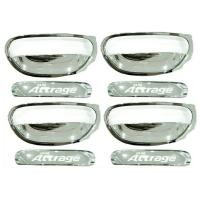 ราคา เบ้า มือจับประตู Mitsubishi Attrage 8ชิ้น ชุบโครเมี่ยม (662924509)