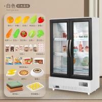 ราคา ตู้แช่แข็งขนาดใหญ่ประตูบานเปิดคู่เสมือนจริงสำหรับเด็กของตั้งโชว์เล่นอาหารสำหรับเด็กชายและเด็กหญิงของขวัญของเล่นเครื่องใช้ในบ้านในครัว (20949000918)