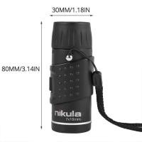 ราคา Daily Deals Mini Pocket Monocular Nikula 7x18 Double Focusing Telescope Handy Optics Scope For Outdoor Camping Scope Zoom Mini Telescope (21393280094)