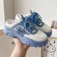 ราคา รองเท้า รองเท้าลำลองผู้หญิง รองเท้าส้นเตารีด พื้นหนา สีสวย ใส่สบาย (19475271402)